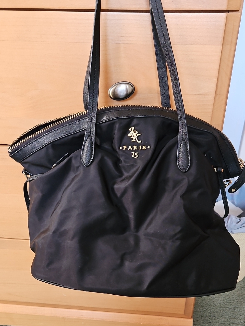 JPK Paris Black Nylon Tote Bag